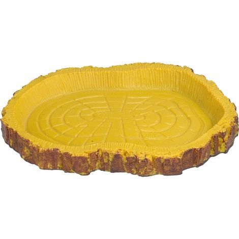 Bassin d'alimentation pour reptiles, imitation écorce, pour lézards, tortues de mer, aquarium. (1/5)