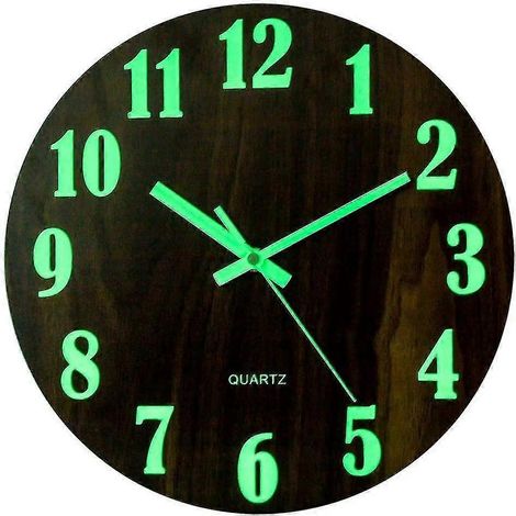 Beleuchtete Wanduhr, moderne und geräuschlose dekorative Wanduhr, großes 30-cm-Zifferblatt