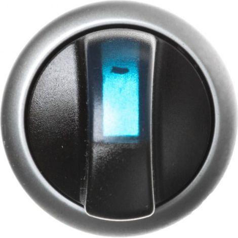 Interruptor de accionamiento de 2 posiciones azul con retroiluminación, antirretorno M22-wlkv-B 284397