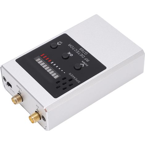 Détecteur de signaux RF sans fil, caméra haute sensibilité, dispositif de suivi GPS, 10 niveaux de LED, 300-2700 MHz, argent (1/5)