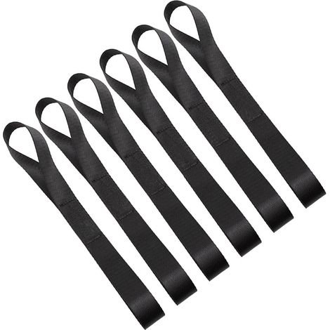 6x Kurze Zurrschlaufen 20cm, 250kg Tragkraft, Kratzschutz, für Motorrad & Auto
