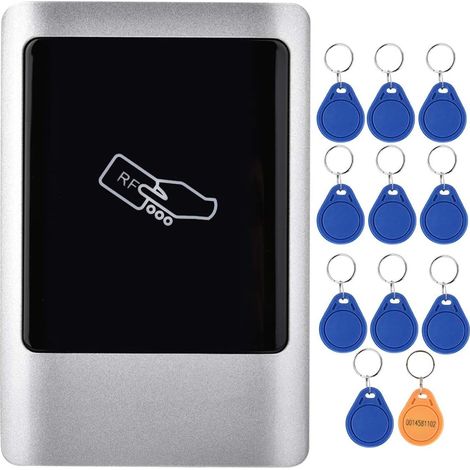 Lecteur de Carte RFID 125KHz/13.56Mhz, Lecteur de Carte ID/IC de Gestion d'accès de Porte étanche, Carte de Support, Mot de Passe (1/5)