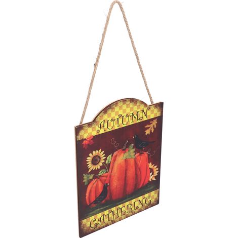 Thanksgiving-Kürbis-Truthahn-Lichter aus Holz, Tür- und Wanddekoration für drinnen und draußen (1/5)