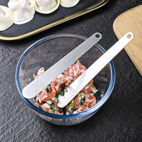 cuillères en acier inoxydable pour garnir les raviolis et les wontons, pour mélanger et portionner les farces, ustensiles de cuisine utiles à la maison et pour la restauration. (1/5)