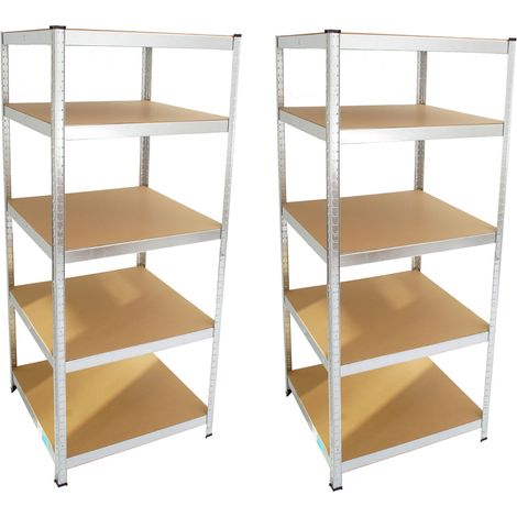 2x Schwerlastregal 180x75x75cm 875 kg 5 Böden Regal Steckregal Lagerregal (1/5)