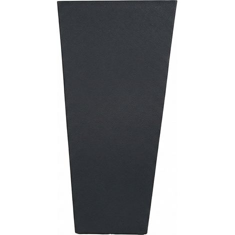 Vaso Alto cm 61 Nero in Poliresina e Polvere di Pietra Effetto Grafite Fioriera Moderna per Interno ed Esterno Design Elegante con Foro di Drenaggio Design Moderno