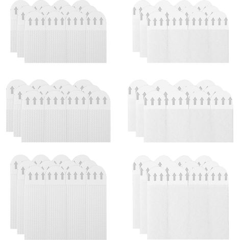 36 Paires Languettes Accroches Tableaux, Adhésif Sans Percer Pour Cadres Et Décorations Sur Murs Lisses (1/5)