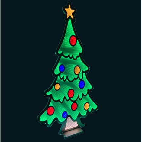 Festive Indoor or Outdoor Infinity Tree - 120cm