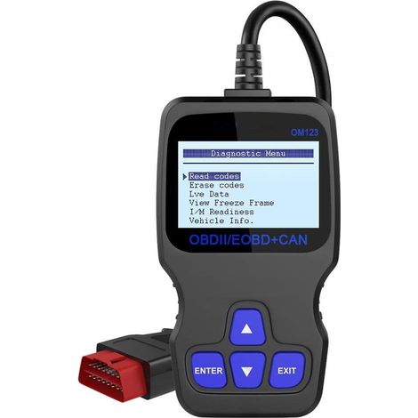 Trade Shop - Scanner Universale Diagnostico Auto Codice Scansione Lettore Om123 Obdii Eobd+can -