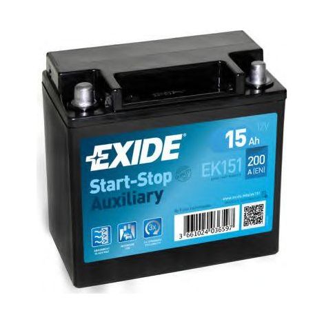 EXIDE Start-Stop EK151 Batteria avviamento 12V 15Ah 200A