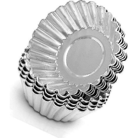 20-teiliges Set Eierkuchen-, Cupcake-, Kuchen- und Keksformen aus Aluminium, ausgekleidete Backformen (1/4)