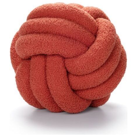 Coussin boule pamplemousse rouge diamètre 22CM 1 coussin rond décoration maison coussin décoratif esthétique coussin en peau d'agneau (1/5)