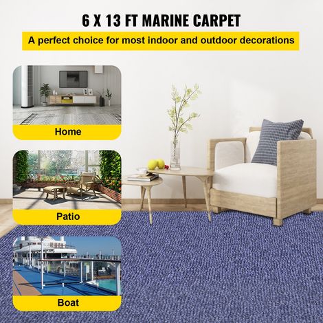 Tapis Extérieur Intérieur 4 m, Tapis de Sol en Fibre de Polyester, Tapis de Passage Antidérapante, Tapis de Couloir Résistant aux T… (1/5)