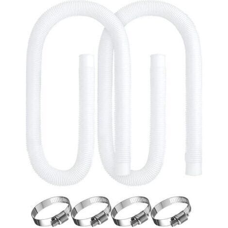 Tuyau de piscine, 2 pièces de remplacement pour pompe de piscine Intex 330, 530 et 1 000 GPH, tuyau de 150 cm pour piscines hors sol. (1/5)