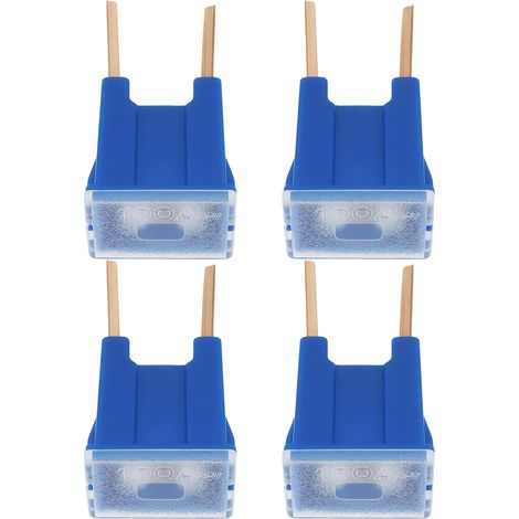 4 Pièces Fusible Bleu PAL Mâle 100A 32VDC Automobile Haut Courant Alimentation Principale Circuit Démarrage/Alternateur (1/5)
