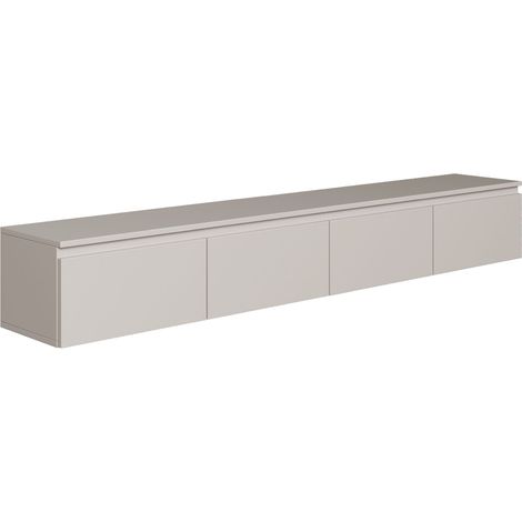 Selsey BEMMI -Mobile TV sospeso a 2 ante -200 cm -greige (1/5)