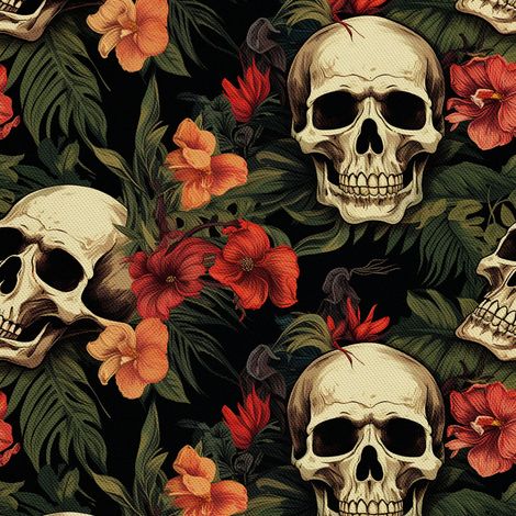 Tela decorativa para exteriores Oxford - Motivo de calavera I DX4152 (1/5)