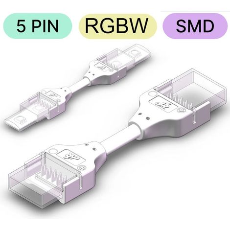 Connettore Impermeabile per LED RGBW SMD a 5 pin da Striscia a Striscia