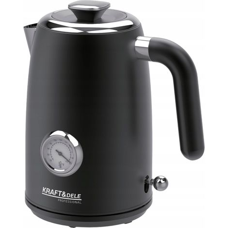 Retro-Wasserkocher 1,7 l 2200 W 230 V Edelstahl Kraft&Dele (1/5)