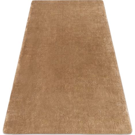 Tappeto da lavaggio moderno LAPIN shaggy antisdrucciolevole avorio / maro brown 133x180 cm