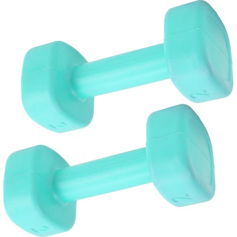 1 Paire d'Haltères Fitness Femme Remplissage Maison Yoga Entraînement Enfant Vert Gazon (1/5)