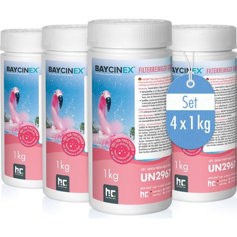 4x 1 kg BAYCINEX® Filterreiniger Granulat