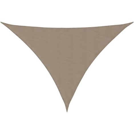 Voile d'ombrage triangulaire 4 x 5 x 6,4 m, tissu Oxford avec revêtement PU, résistant à l'eau et aux UV, toile asymétrique pour jardin, terrasse et balcon, cordes incluses (1/5)