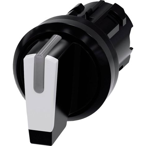 Siemens 3SU10022BM600AA0 3SU1002-2BM60-0AA0 Interruttore a levetta Anello frontale in plastica Nero, Bianco 2 x 45 ° 1 (1/3)