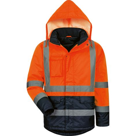 Gr .3XL (66/68) STEFAN WARNSCHUTZPARKA ORANGE/MARINE orange STEFAN HIGH VIS (1/2)