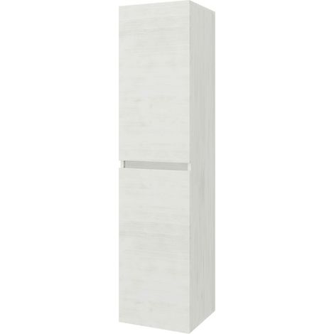 Pensile bagno sospeso bianco venato H 136 cm ante reversibili soft-close Easy (1/3)