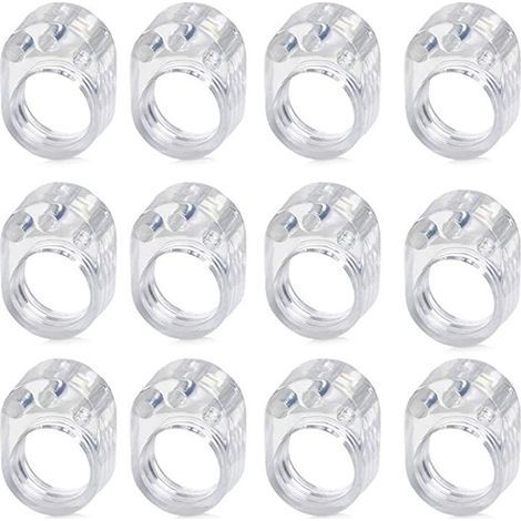 Set of 12 Transparent Door Handle Stop PVC Door Stop Door Stop Diameter 17mm (1/5)