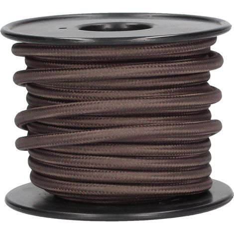 Cable eléctrico textil 10 metros 2x0.75mm Gris GSC 3902992 (1/2)
