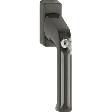 HOPPE® Fenstergriff absperrbar London 013S/U34, ohne Schrauben, Aluminium, 806973