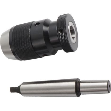 Mandrin de perçage sans clé en acier 45 à serrage automatique, capacité 1-16 mm, avec arbre conique MT3-B18 (1/5)