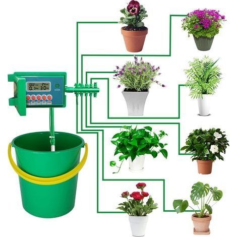 10 Vasi Sistema di Irrigazione Automatica Orto Piante da interno (1/4)