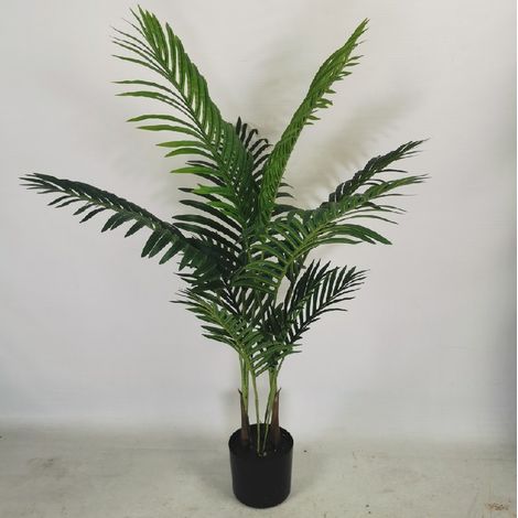 Skecten 110 cm Planta de Decoración Artificial de Palma Árbol Realista con Maceta, para Hogar Salón Dormitorio (1/5)