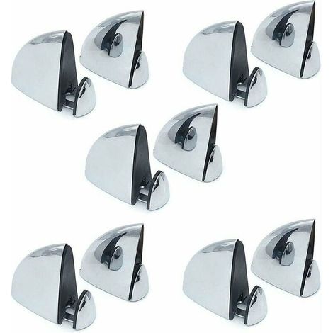 Support Verre Mini - Fixation Pour Étagère En Verre Ou Bois - Épaisseur 3 À 13 mm - Alliage Z - Lot De 10 (1/5)