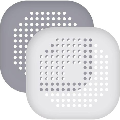 Passoire À Cheveux - Silicone Flexible Avec Ventouse - Pour Évier Cuisine Et Salle De Bain - Lot De 2 (1/5)