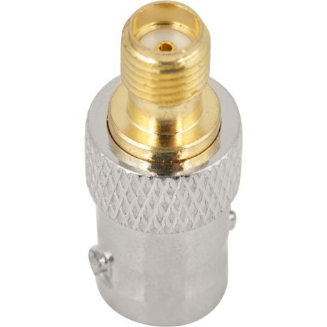Adaptateur coaxial RF 2 pièces BNC femelle vers SMA femelle pour test et conversion (1/5)