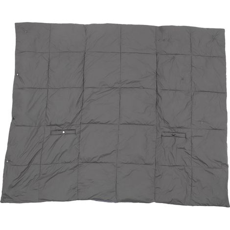 USB-Heizdecke, Dunkelgrau, 3 Temperaturstufen, 132 x 109 cm, weiches Chinlon, vielseitig einsetzbare, tragbare Heizdecke für den Winter (1/5)