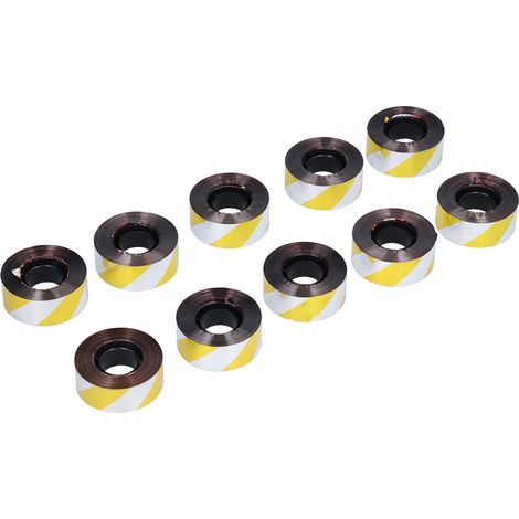 Reflektierendes Vogelabwehrband, 10 Stück pro Packung, glitzerndes Vogelabwehrband, Vogelabwehrband, für Obstgärten und Getreidefelder, 2,5 cm breit, 60 m lang, eine Seite silberrot, die andere silber