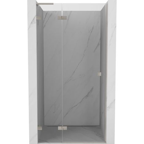 Mexen Lunar L porte de douche pivotante gauche 110 cm, transparent, nickel brossé - 834L-110-000-97-00-L (1/5)