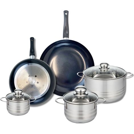 Ensemble de 2 Poêles de cuisson 24 et 28 cm et 3 faitouts 12, 16 et 20 cm Elo Prima Brillant (1/5)