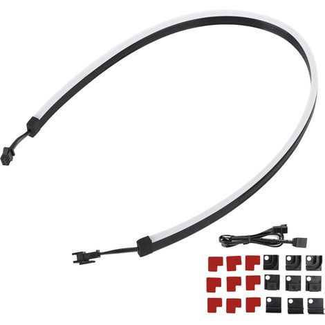 Bande LED ARGB 21,7 pouces adressable 5V 3 broches, ruban décoratif multicolore pour boîtier PC (1/5)