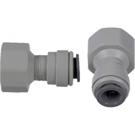 Raccord union filetage femelle en 15x21pour tuyau Pushfit 3/8" (10mm)  JOHN GUEST