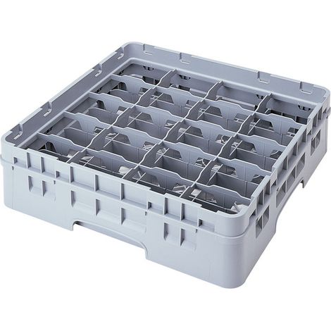Casier lavage - 20 compartiments haut max 10.7cm - 50 x 50 x 14.3 cm - Gris - Lot de 5 - Cambro
