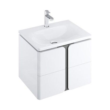 Ravak Balance - Meuble sous lavabo 600x500x465 mm, blanc/graphite X000001367 (1/5)