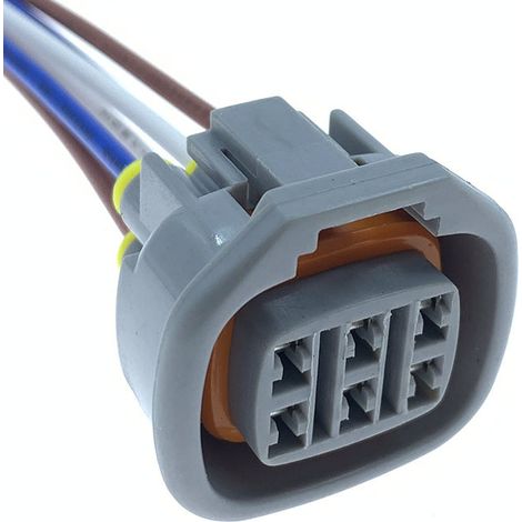 6P Toyota accelerator pedal idle air control valve connector 6189-0029 Male/Female DJ70610-2.3-11/21 (1/4)