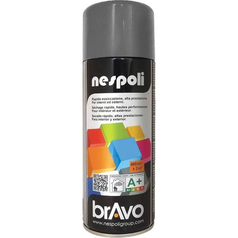 Peinture Aérosol BRAVO NESPOLI - Gris argenté (180021) 0,4 L