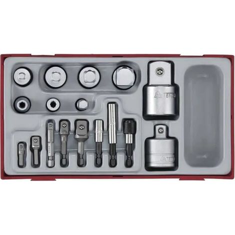 Teng Tools Set di adattatori 17 pezzi robusto